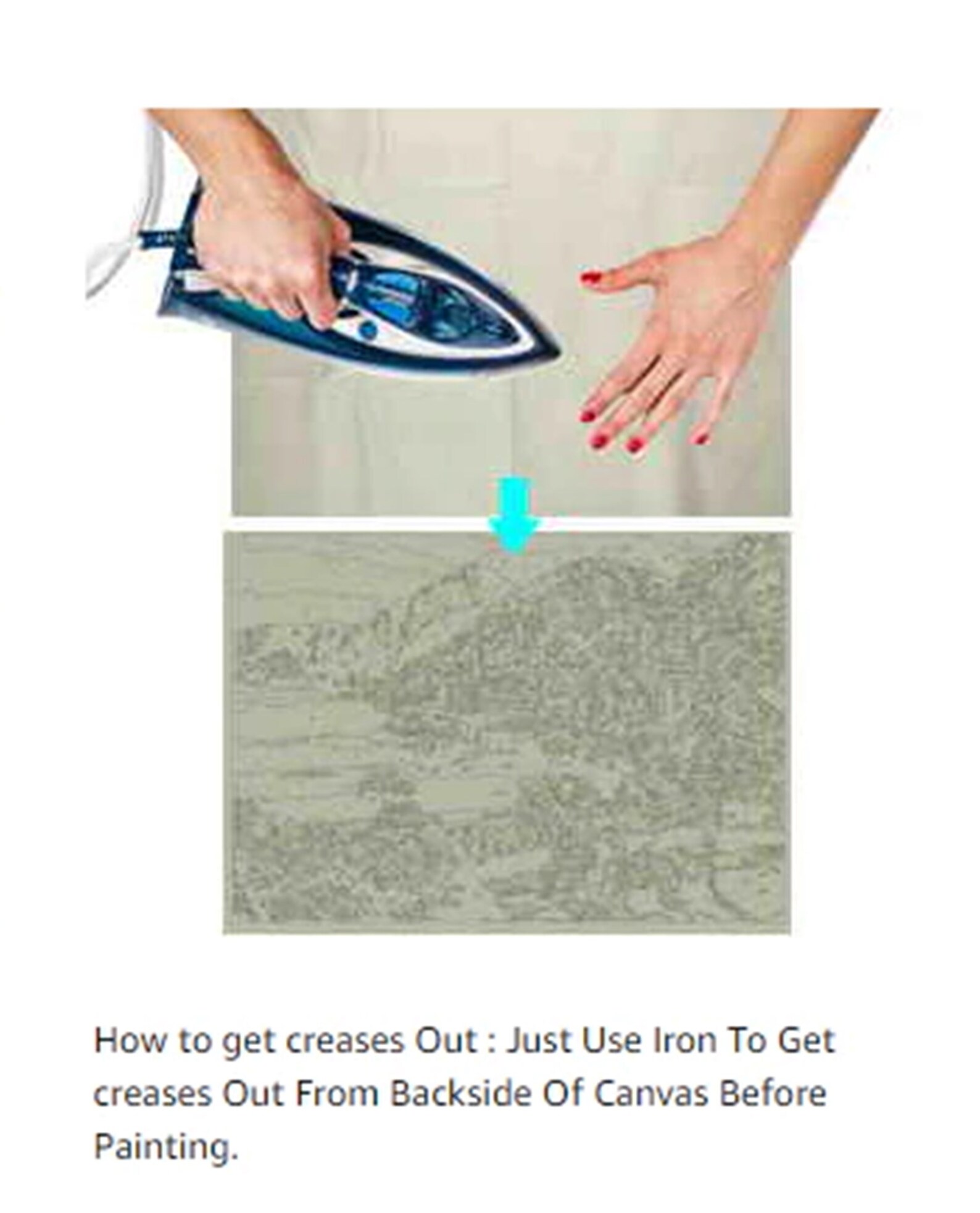 How To Remove Wrinkles From Paint By Numbers Canvas